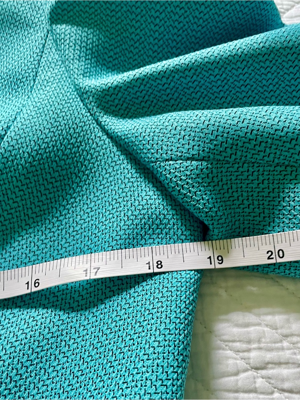 Vintage Evan-Picone Teal Notch Collar Blazer - Picture 15 of 16